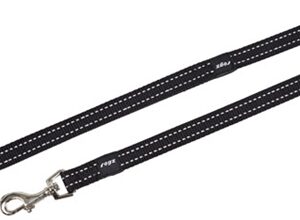 ROGZ FOR DOGS SNAKE LIJN LONG ZWART