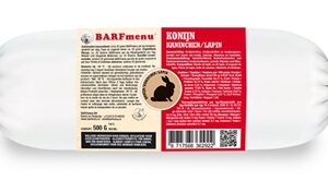 BARFMENU KONIJN HONDENVOER